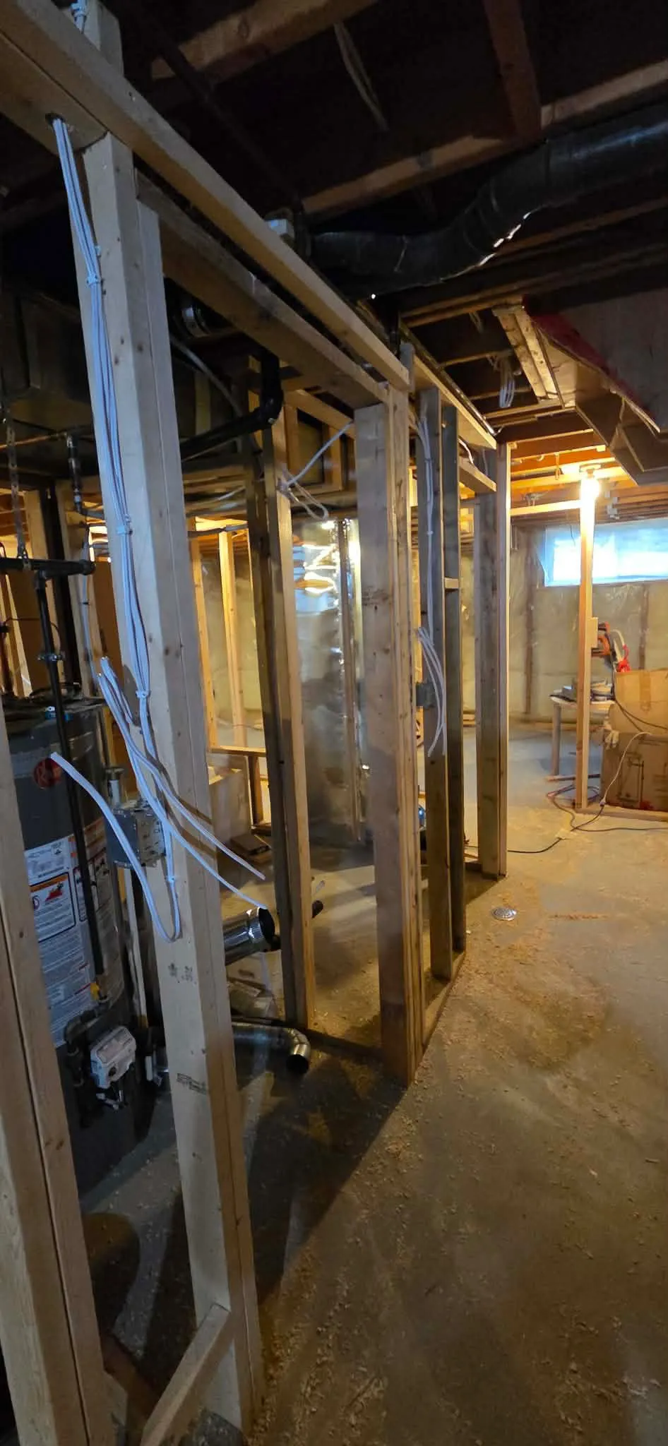 Residential electrical installation inside an Edmonton home